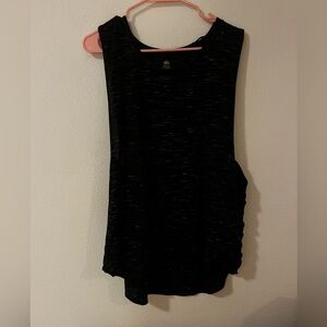 Black workout tank
